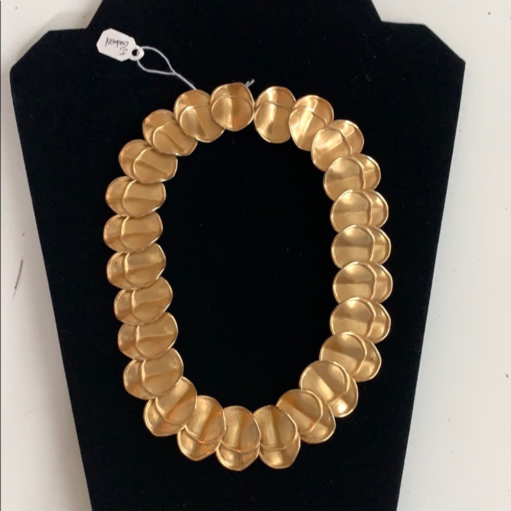 J. Gabriel - Vintage sterling scallop necklace.